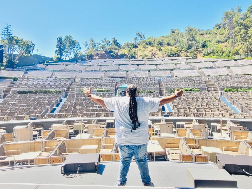 Chris Snowden at the Hollywood Bowl in Los Angeles, California.