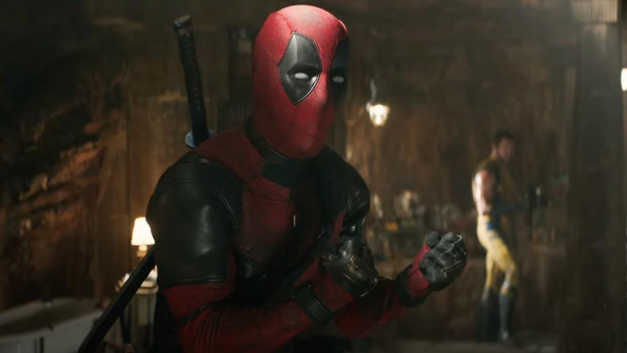  Deadpool being really excited. 