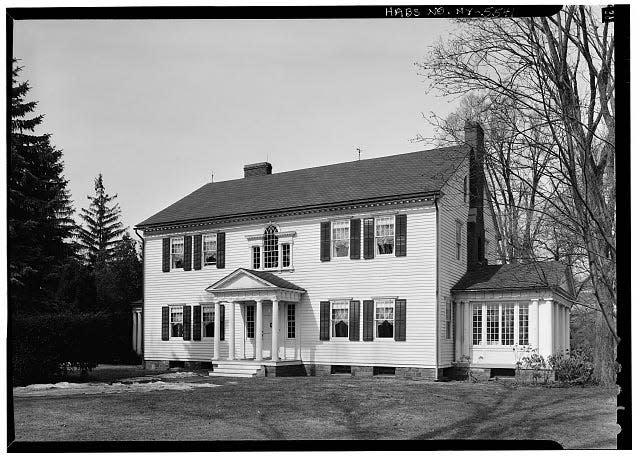 The exterior of the Patterson home in the 1930s.