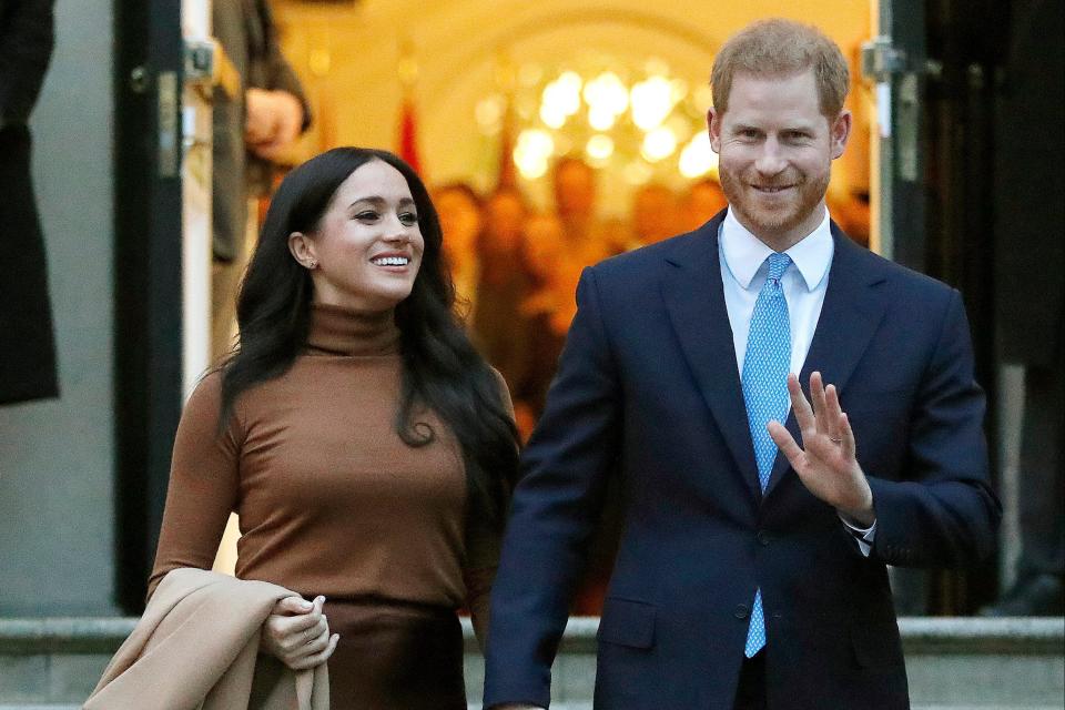 <p>Prince Harry and Meghan have become increasingly outspoken on the role of social media </p> (AP)