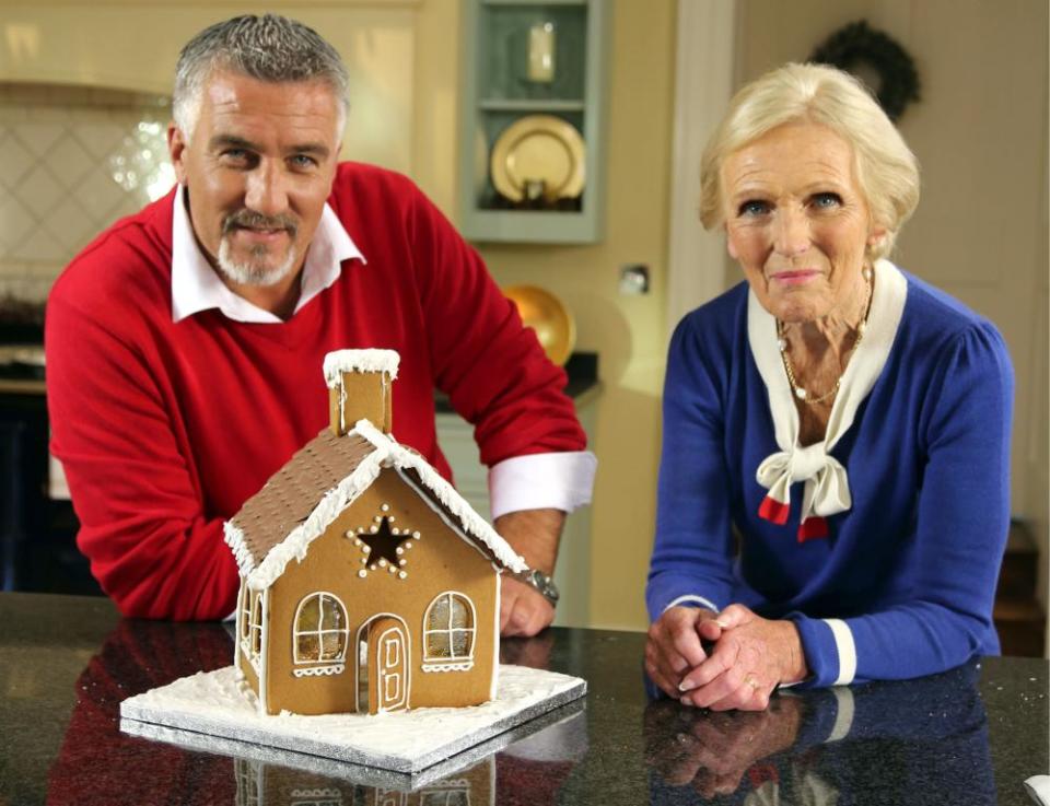 Paul Hollywood and Mary Berry in The Great British Bake Off, in 2013.