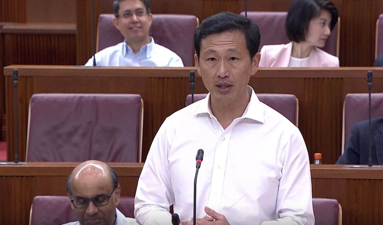 Education Minister Ong Ye Kung speaks in Parliament. PHOTO: Screengrab from Gov.sg YouTube channel 