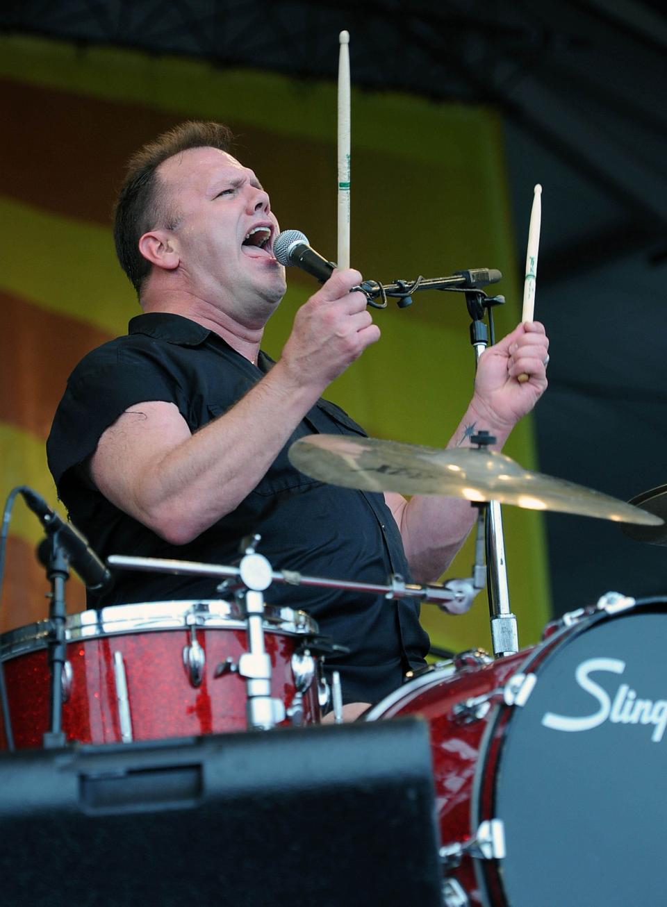 Cowboy Mouth frontman, drummer Fred LeBlanc, performs in New Orleans in 2010.