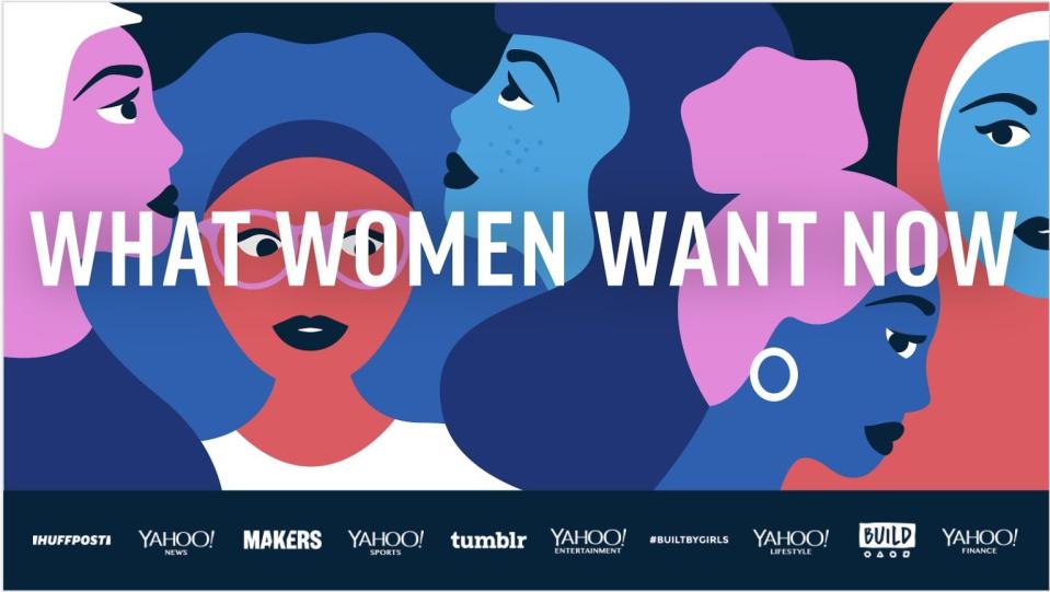 Verizon Media brands come together to report on "What Women Want Now" for International Women's Day.