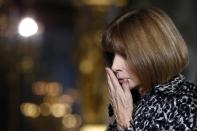 Vogue Editor Anna Wintour departs after watching the Stella McCartney Spring/Summer 2016 women's ready-to-wear fashion show in Paris, France, October 5, 2015. REUTERS/Benoit Tessier