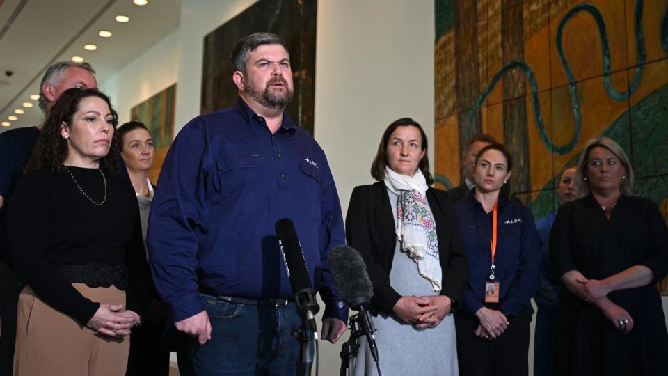 Mark Harvey-Sutton of the Keep the Sheep campaign at Parliament House