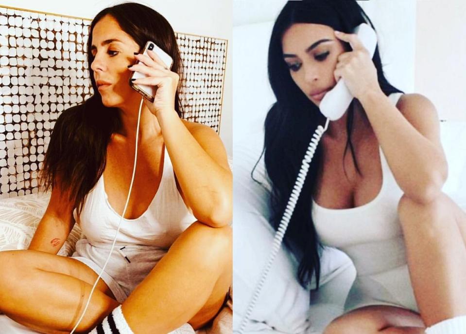 Anabel Pantoja imita a Kim Kardashian