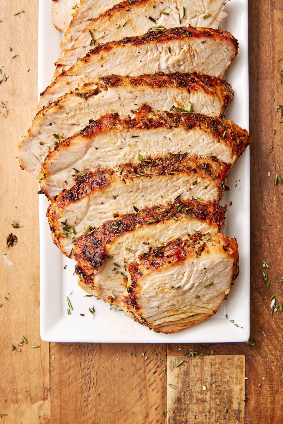 <p>Craving <a href="https://www.delish.com/holiday-recipes/thanksgiving/a55338/best-oven-roast-turkey-recipe/" rel="nofollow noopener" target="_blank" data-ylk="slk:turkey;elm:context_link;itc:0;sec:content-canvas" class="link ">turkey</a>, but don't want to go through the hassle of cooking a whole bird? Make turkey breast in the air fryer! It takes way less effort with far better results <em>and</em> you're guaranteed to get crispy skin and juicy meat.</p><p>Get the <strong><a href="https://www.delish.com/holiday-recipes/thanksgiving/a28638321/air-fryer-turkey-recipe/" rel="nofollow noopener" target="_blank" data-ylk="slk:Air Fryer Garlic Herb Turkey Breast recipe;elm:context_link;itc:0;sec:content-canvas" class="link ">Air Fryer Garlic Herb Turkey Breast recipe</a></strong>.</p>