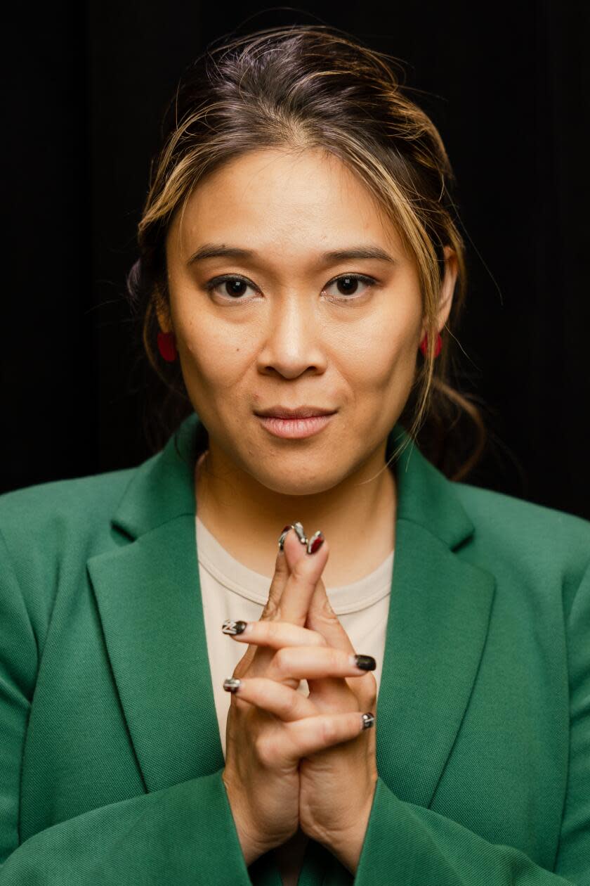 Tina Nguyen the Los Angeles Times Portrait Studio at the Festival of Books.