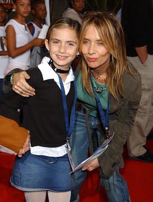 Rosanna Arquette and daughter at the LA premiere of Universal's Dr. Seuss' The Cat in the Hat