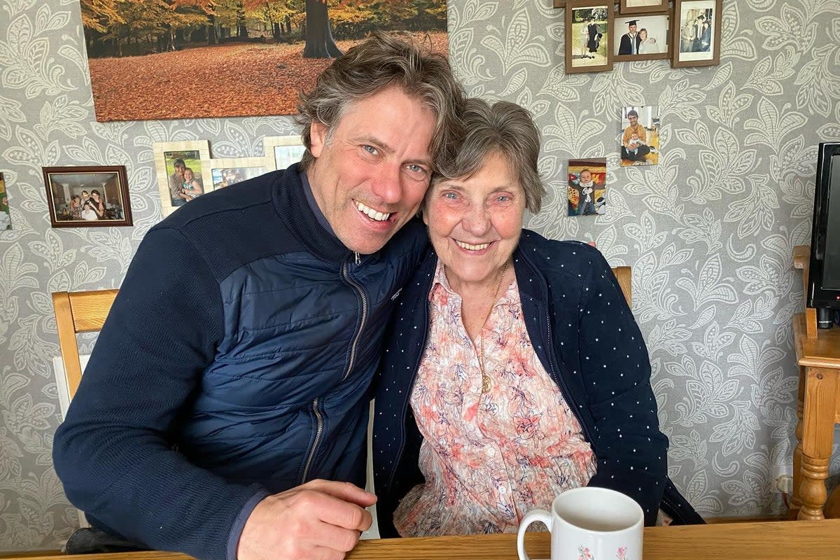 John Bishop pictured with his mother Kathy  (John Bishop)