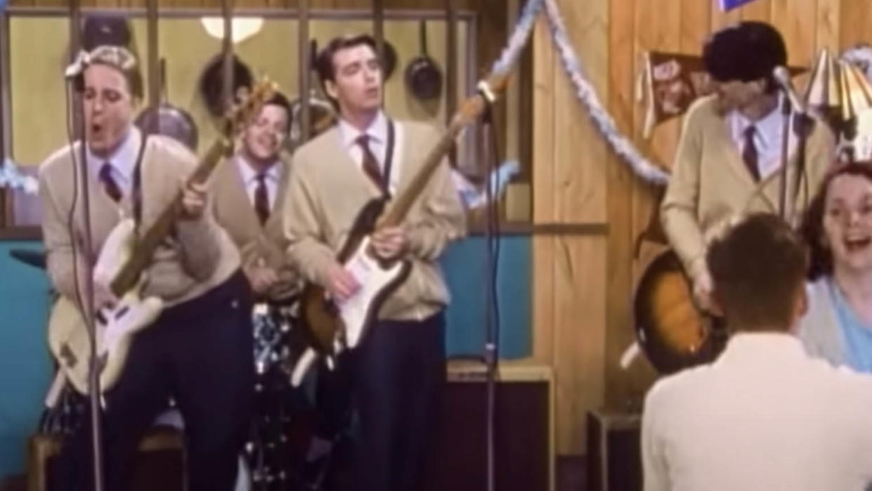  Weezer's Buddy Holly video. 