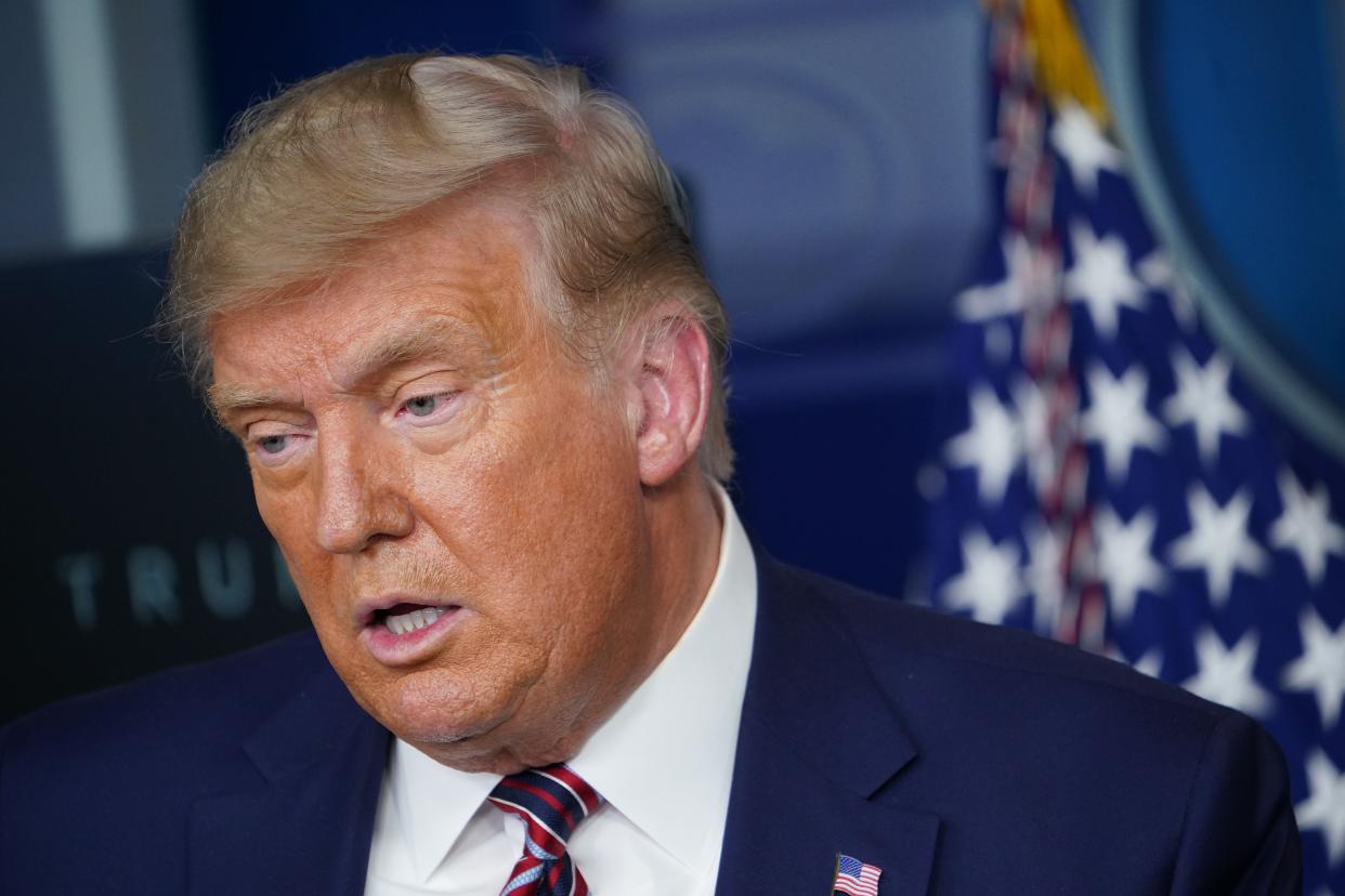 Trump claims Pfizer and Moderna delayed vaccines to prevent his re-election (AFP via Getty Images)