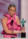 Emily Blunt wins the SAG Award for best supporting film actress in "A Quiet Place" -- which was directed by her actor-husband John Krasinski