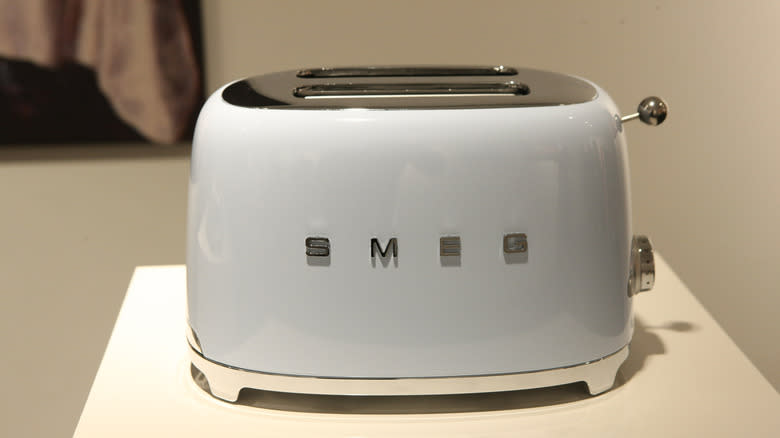 pastel blue Smeg toaster