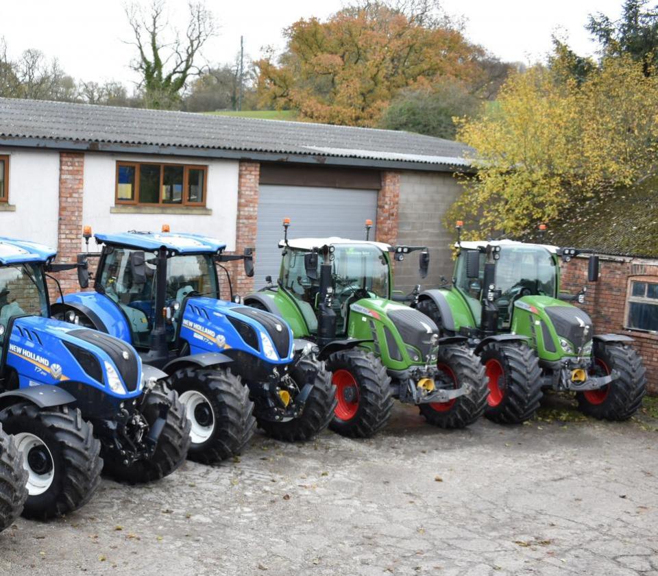 Lancashire Telegraph: Some of the tractors 