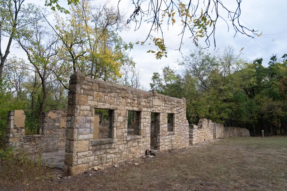Remnants of the old Dornwood Dairy Barn can still be seen at the west portion of Dornwood Nature Trails. The barn was in operation beginning in the 1920s and has since gone into disrepair.