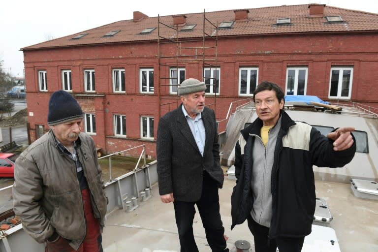 Now aged 60, in the 1970s, Slawomir Michalski (R) worked as a welder at the Lenin Shipyard in Gdansk just as the anti-communist Solidarity movement was taking shape, led by freedom icon Lech Walesa