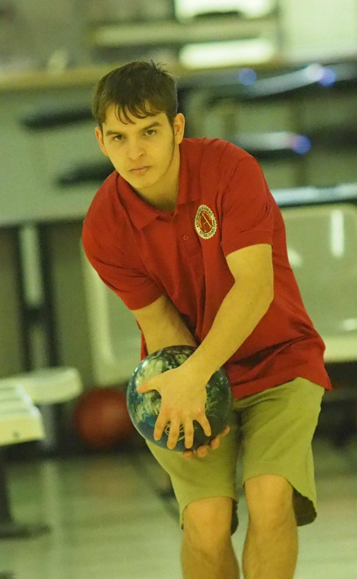 Ascension Academy's John Luke Green is the defending TAPPS individual state champion in bowling.