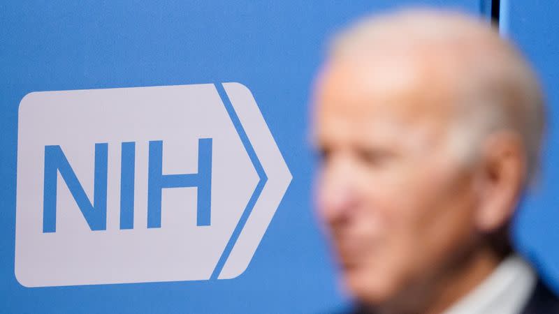 FILE PHOTO: U.S. President Biden visits the National Institutes of Health, in Bethesda