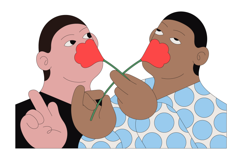 Illustration for a story by Nicole Kagan about losing her sense of smell after a bout with covid.