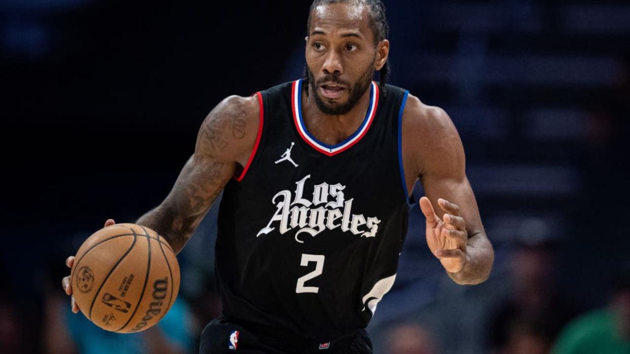 <div>Kawhi Leonard #2 of the LA Clippers. (Photo by Jacob Kupferman/Getty Images)</div> <strong>(Getty Images)</strong>