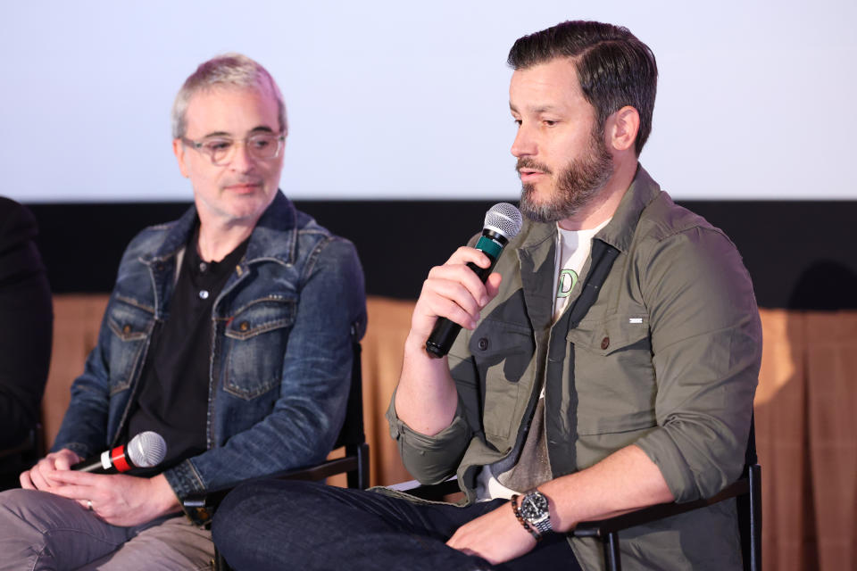 Alex Kurtzman and Jason Zimmerman at the IndieWire & Paramount + Consider This FYC Event at Studio 10 on June 8, 2024 in Los Angeles, California.