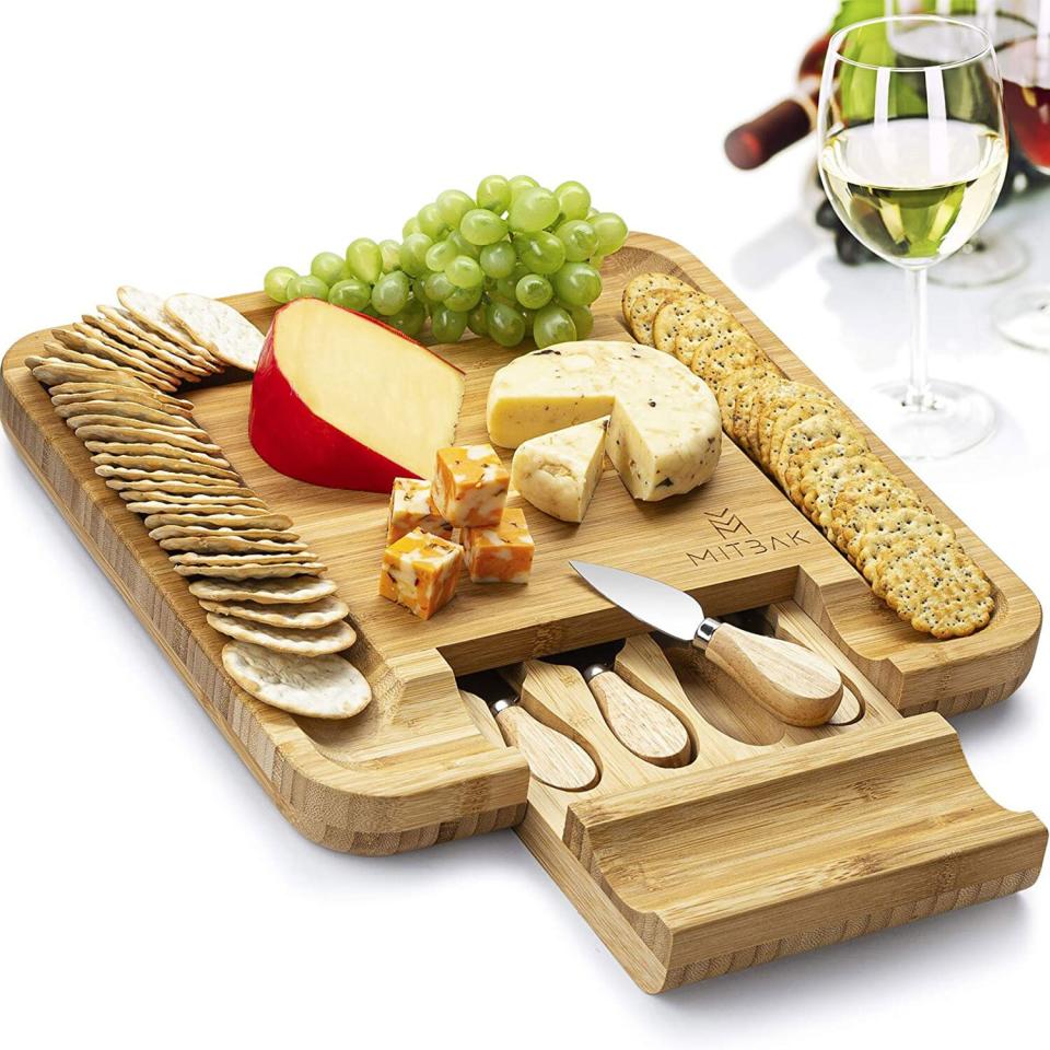 mitbak charcuterie board tray cheese knives