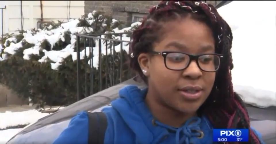 17-year-old Kayla Rose is being hailed a hero after helping rescue a kidnapping victim from the trunk of his car. (Photo: Pix11)