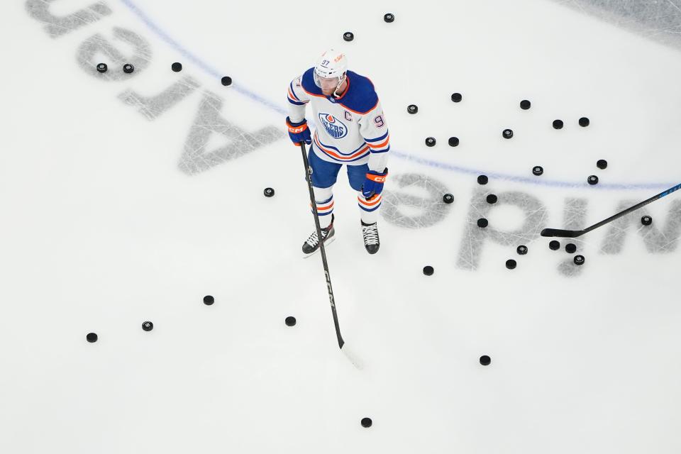 Edmonton Oilers center Connor McDavid is averaging 2.44 goals for every 60 minutes played.