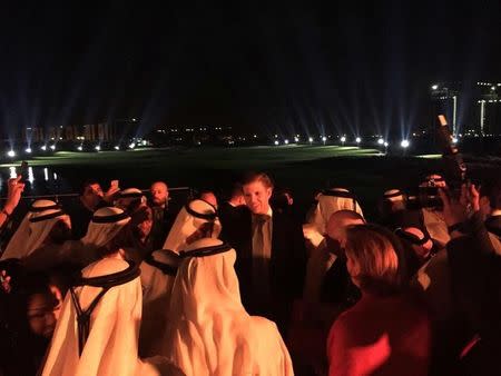 U.S. President Donald Trump's son Eric Trump attends the opening ceremony of the Trump International Golf Club in Dubai, United Arab Emirates, February 18, 2017. REUTERS/William Maclean