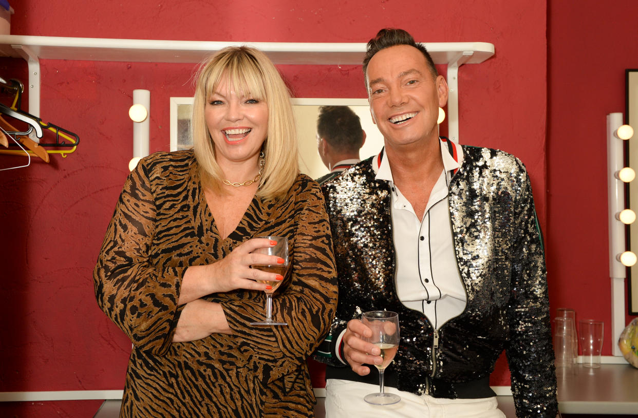 Strictly's Craig Revel Horwood with Kate Thornton backstage ahead of Yahoo's first 