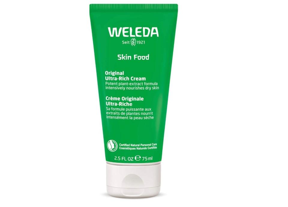 If you haven&rsquo;t heard of <a href="https://amzn.to/39TWj7K" target="_blank" rel="noopener noreferrer">Weleda Skin Food</a> before, here&rsquo;s your chance to become a cult user. I first purchased Skin Food intending to use it on my hands at night (I like a thick cream on my hands before I sleep!). I quickly realized that the cream is so incredibly thick that it actually works really well on ultra-dry and rough spots of skin (heels, elbows, etc.). Now, after weeks of excessively washing my hands, I'm turning back to a tried-and-trusted favorite to soothe my cracked knuckles and flaky skin. It's <a href="https://amzn.to/39TWj7K" target="_blank" rel="noopener noreferrer">smells faintly of lemongrass</a>, and goes on extremely thick, so you have to work it into your skin. I particularly love that it's all natural. <strong>&mdash; Brittany Nims, Head of HuffPost Commerce Content</strong><br /><br /><a href="https://amzn.to/39TWj7K" target="_blank" rel="noopener noreferrer">Find Weleda Skin Food for $13 on Amazon</a>