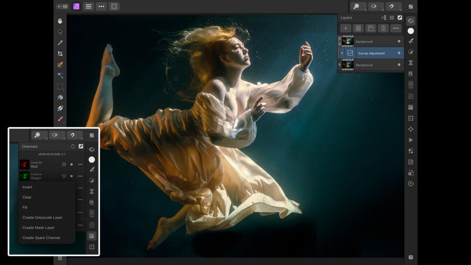 Affinity Photo for iPad editing screenshot