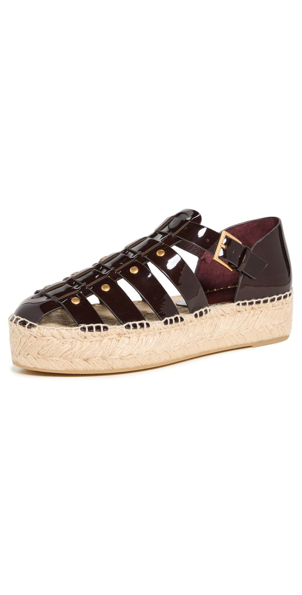 9) Tory Burch Fisherman Platform Espadrilles