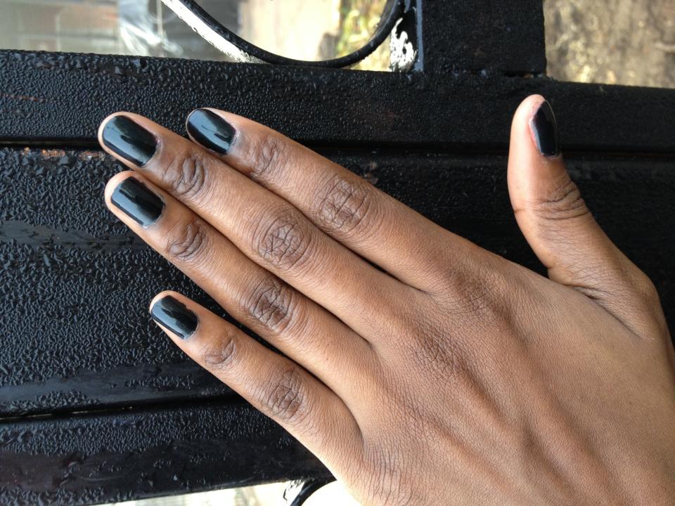 "It's a deep teal with blue green shimmer that's neither moody nor too winter-y. I love this color because it allows me to have that dark nail look without the staining or seeming goth." Eileen of <a href="http://www.misswhoeveryouare.com/">Miss Whoever You Are</a> 