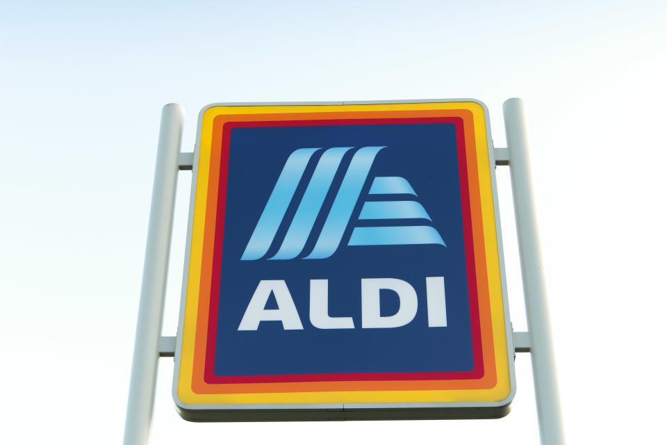 CARDIFF, UNITED KINGDOM - SEPTEMBER 05: An Aldi store sign on September 5, 2019 in Cardiff, United Kingdom. (Photo by Matthew Horwood/Getty Images)