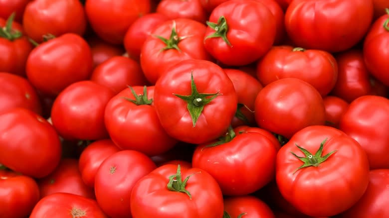 Closeup of fresh tomatoes