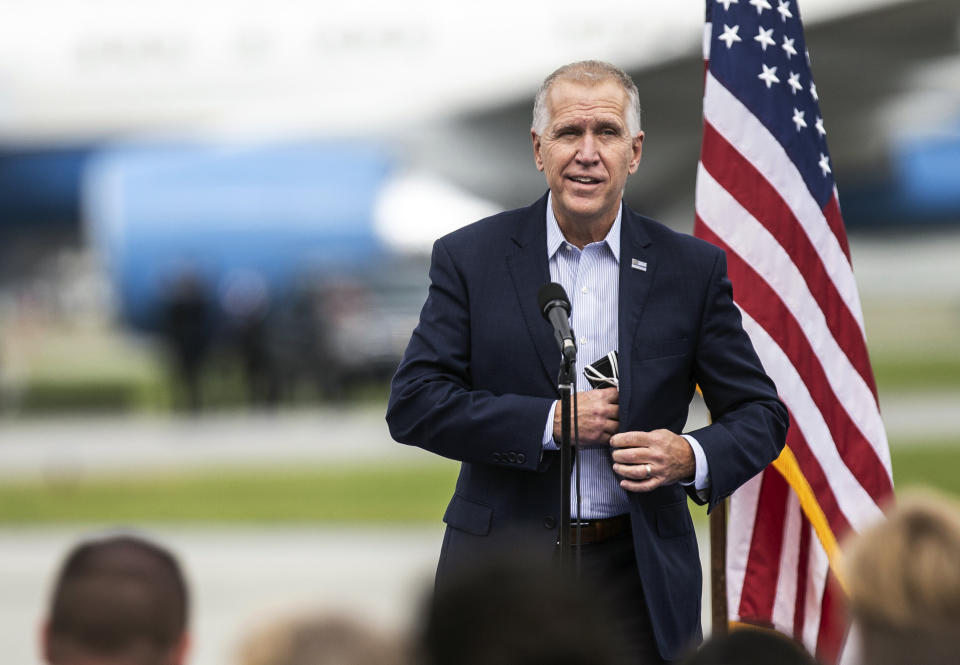 Sen. Thom Tillis (R-N.C.) was one of Democrats' biggest targets in the 2020 cycle.  (Photo: Khadejeh Nikouyeh/News & Record via AP)