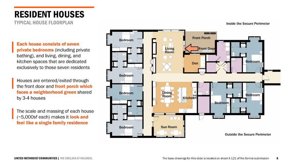 Floor plans of the proposed development "The Enclave"