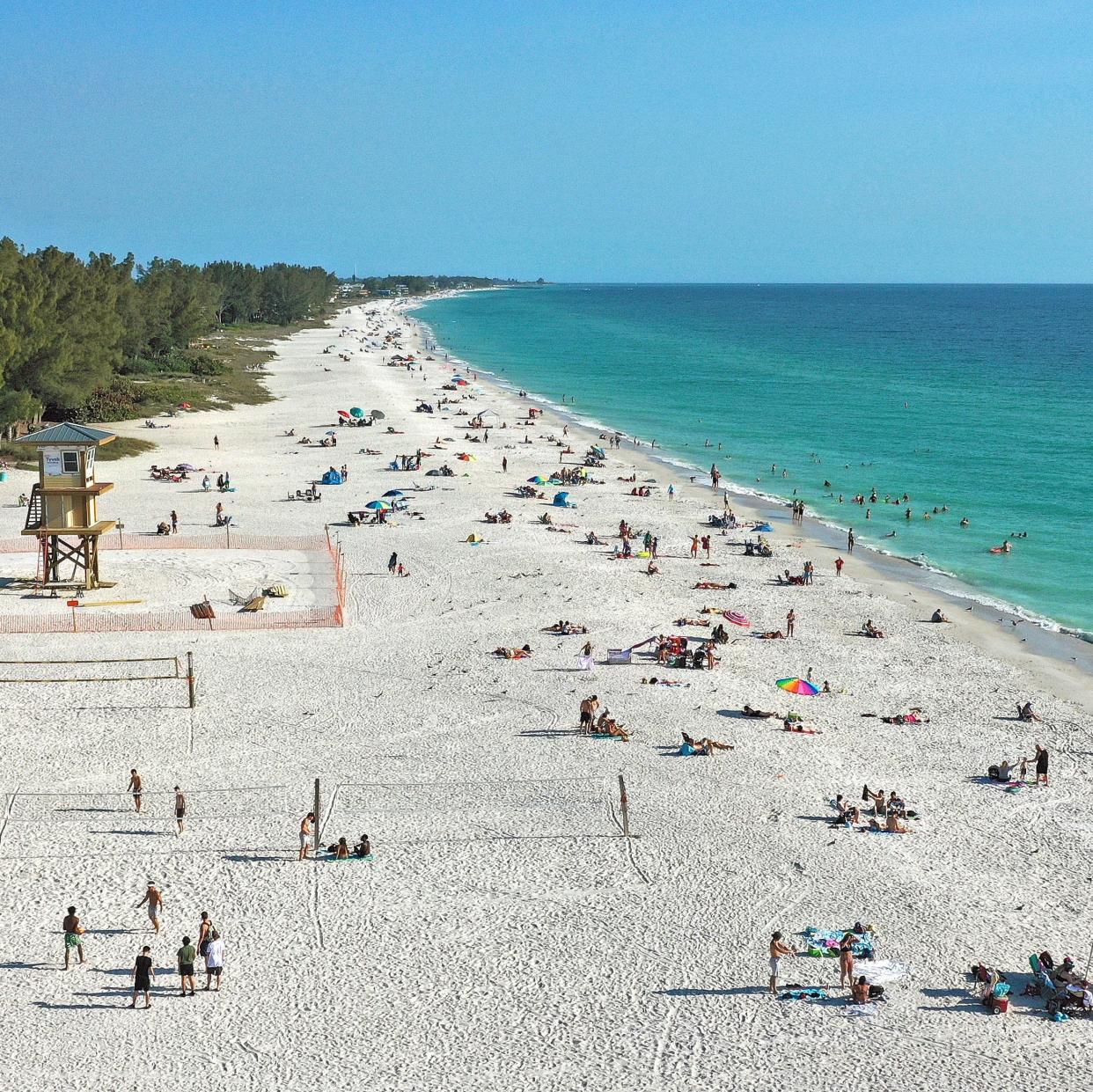 File art of Anna Maria Island from March 2020.