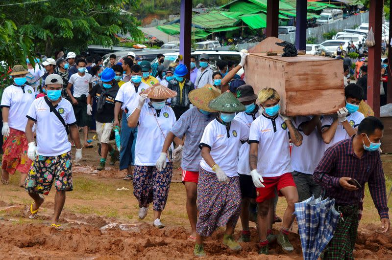 Jade mine collapses following a landslide in Hpakant