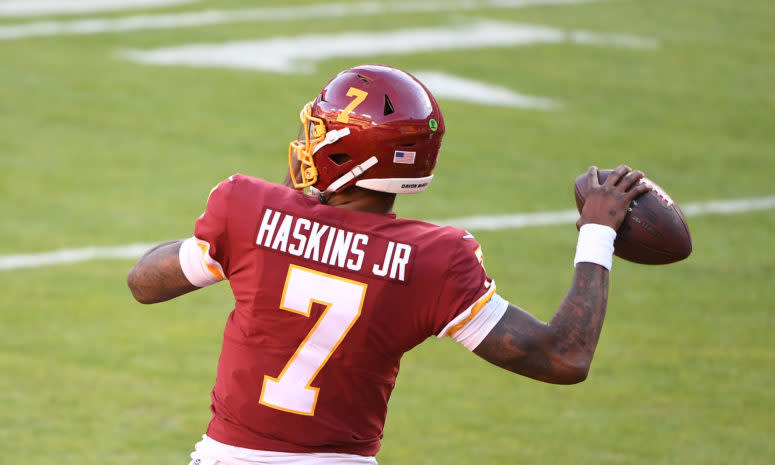 Washington Football Team quarterback Dwayne Haskins.