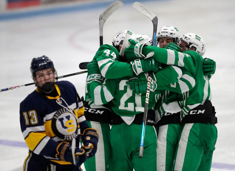 The Green Bay Notre Dame boys hockey team went 28-0 last season but will have a new coach after the recent departure of Cory McCracken.