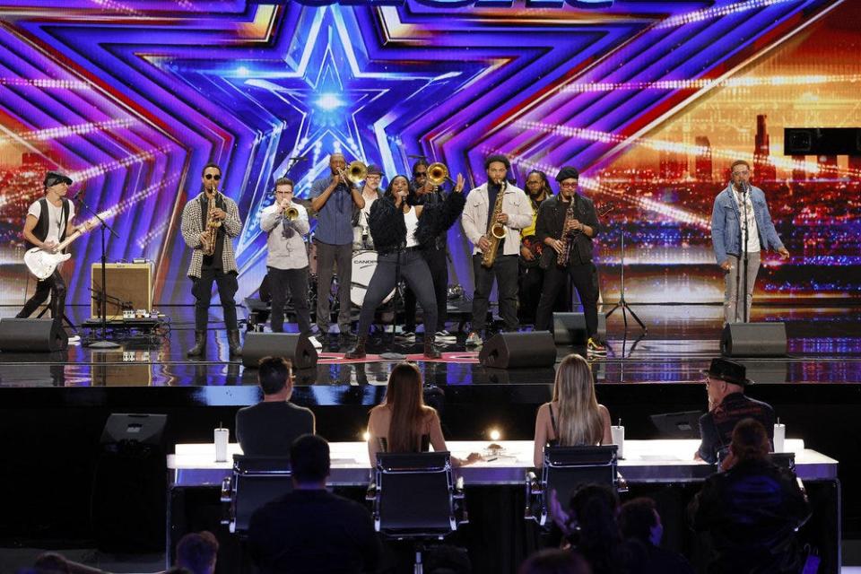 Liv Warfield and her band earned Simon Cowell's Golden Buzzer Tuesday night.