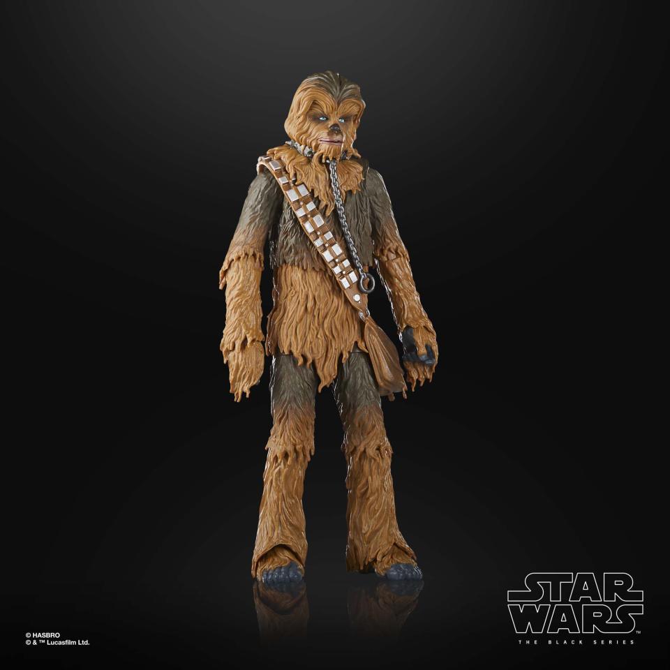 Star Wars The Black Series Return of the Jedi Chewbacca posed against a black background
