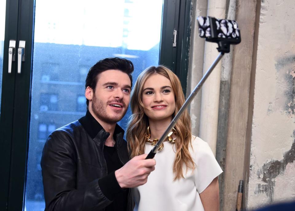 Richard Madden and Lily James