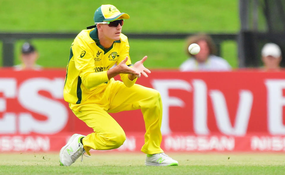 Austin Waugh, pictured here at the Under-19 World Cup in 2018.