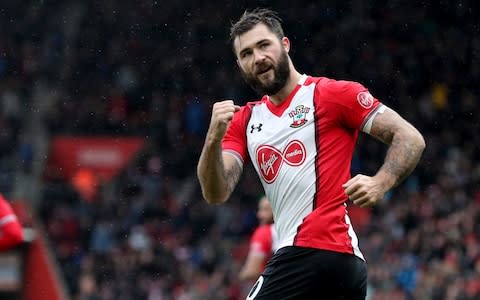 Charlie Austin celebrates opening the scoring - Credit:  Matt Watson/Southampton FC via Getty Images