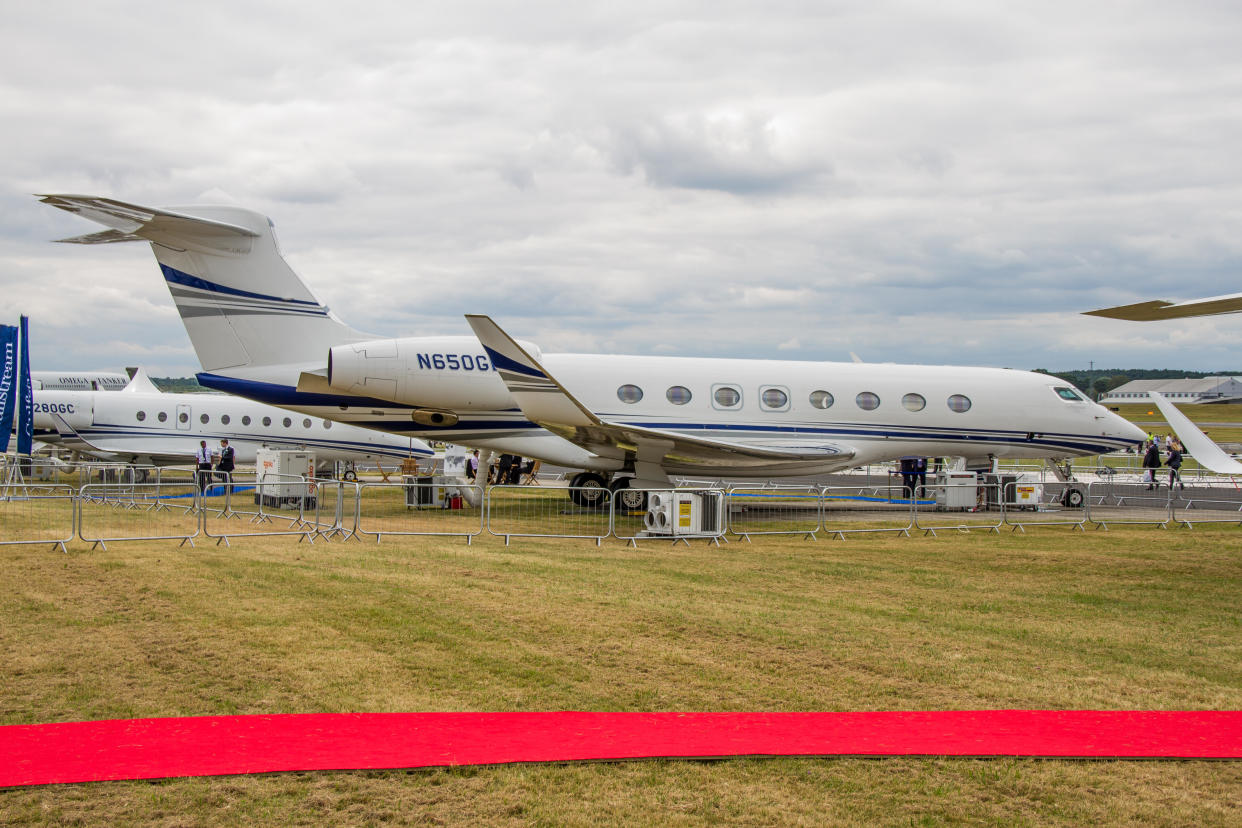 Gulfstream G650 At Farnborough International Air Show July 15th 2014